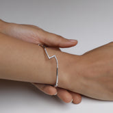 Zig-Zag Silver Bracelet