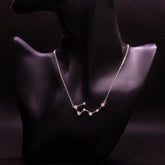 Silver Aquarius Pendant with Link Chain