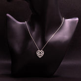 Dancing Heart Pendant with Link Chain
