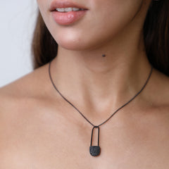 92.50 Safety Pin Pendant with Link Chain