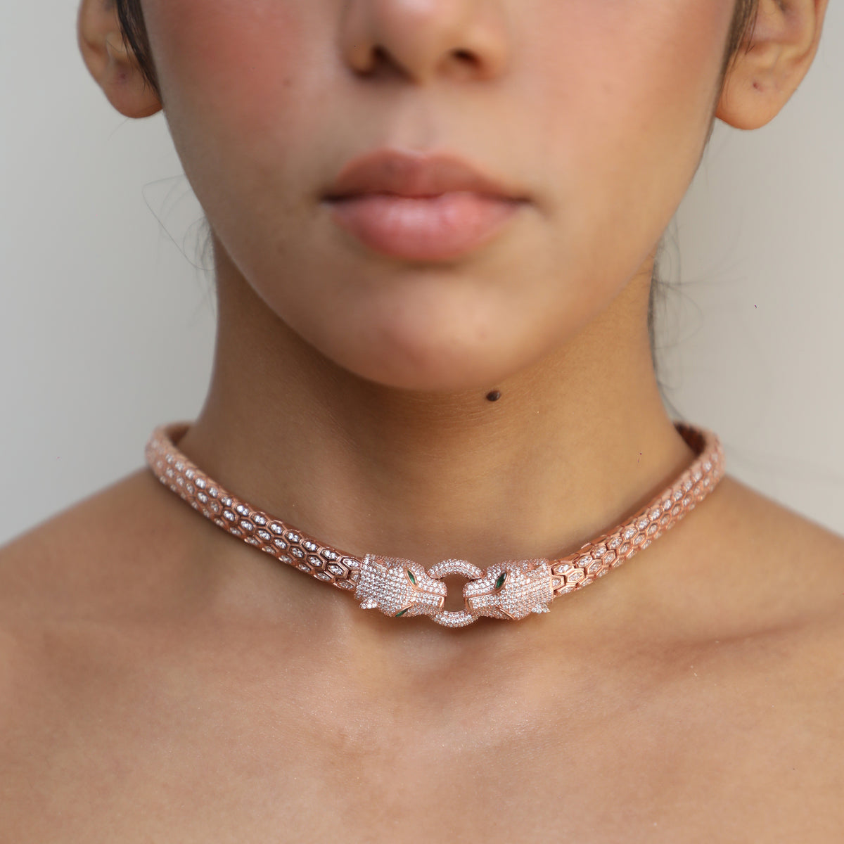 The Silvern Signature Collection Rose Gold Necklace