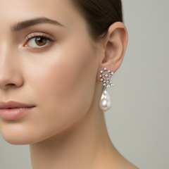Floral Pearl Earrings