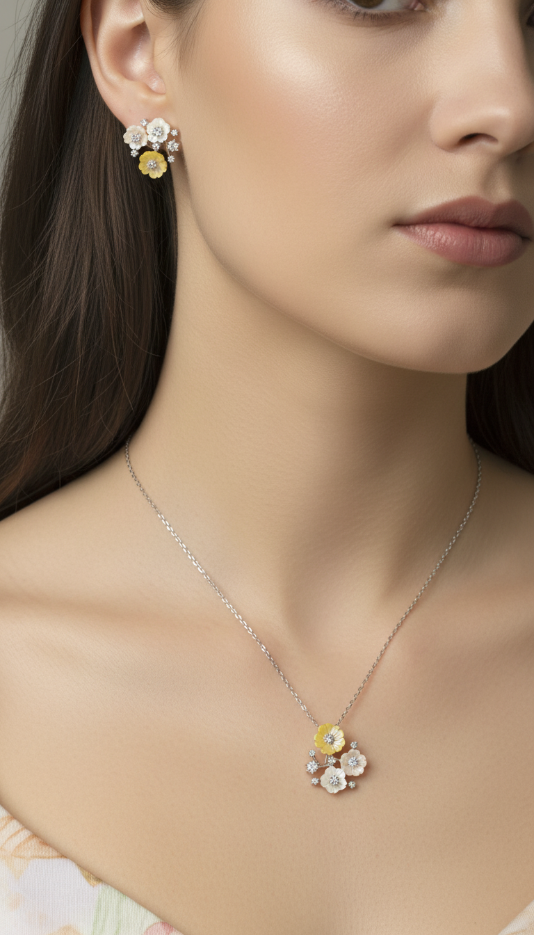 Bloom Petal Floral Pendant