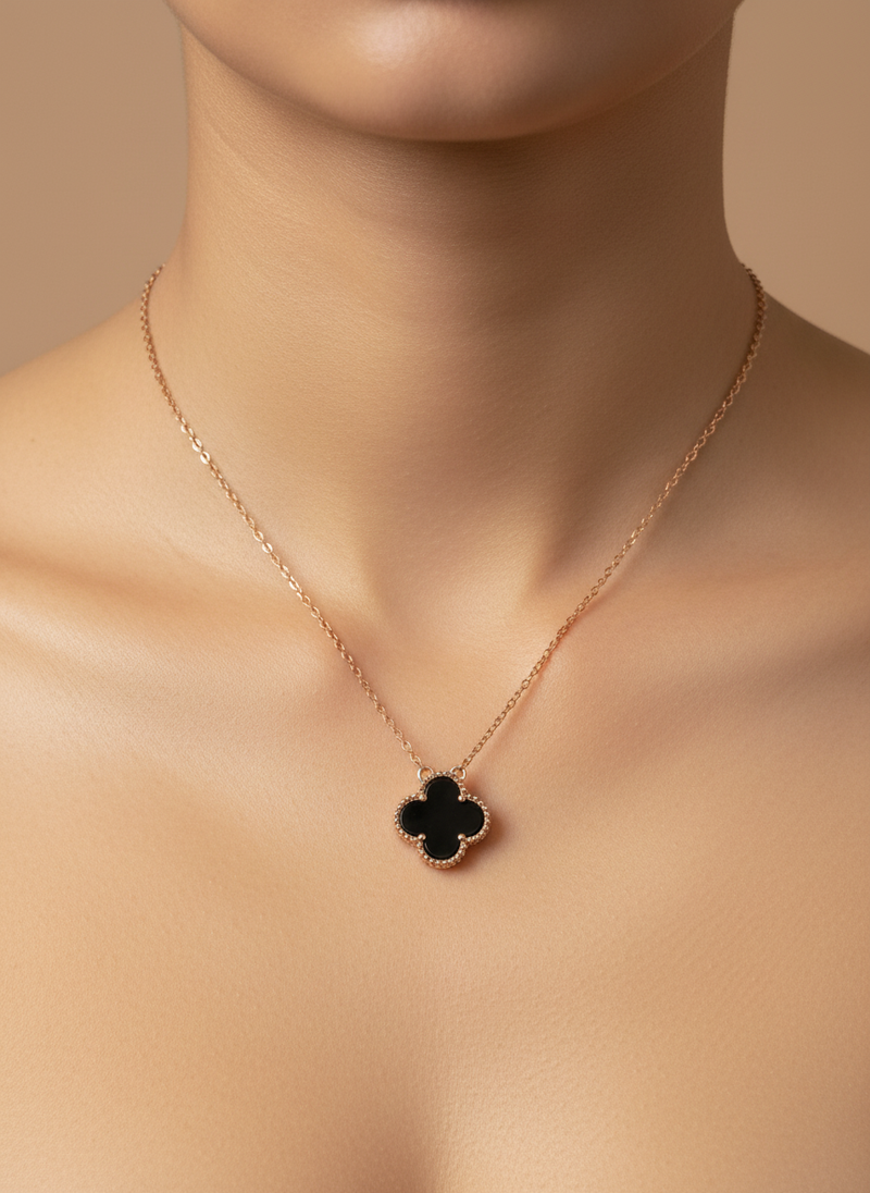 Black Vancleef Pendant
