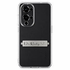 Personalise Horizontal Name Metal Plate Phone Case