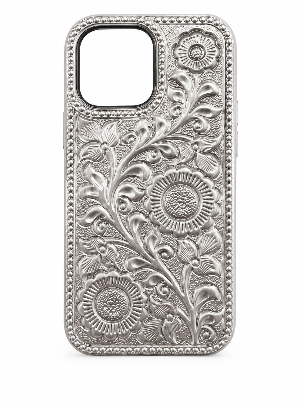 Floral Vine Silver Phone Case