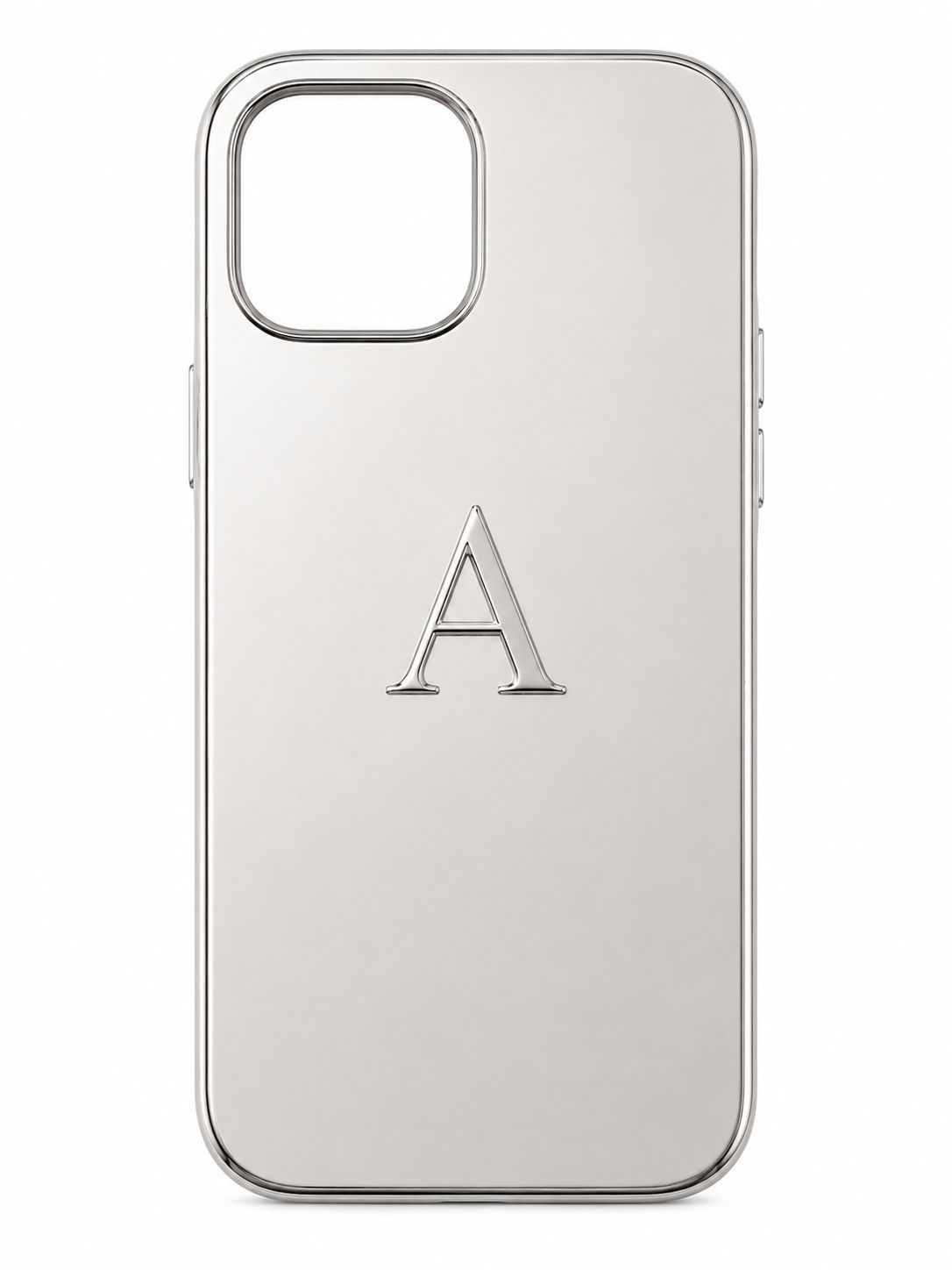 999 Silver Personalised Initial Phone Case